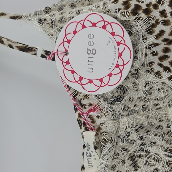 Nwt. Umgee leopard print eyelet lace tank top - Picture 4 of 7